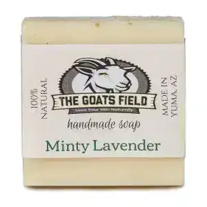 minty lavender goat milk soap