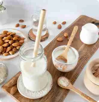 goat milk products on table