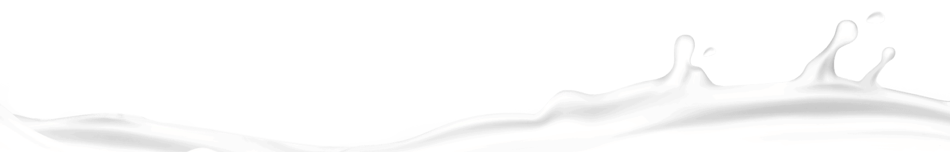 Milk splash design element for goat milk lotion product page.