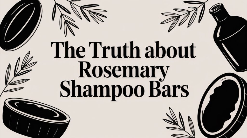 Natural rosemary shampoo bars for healthy hair and scalp.
