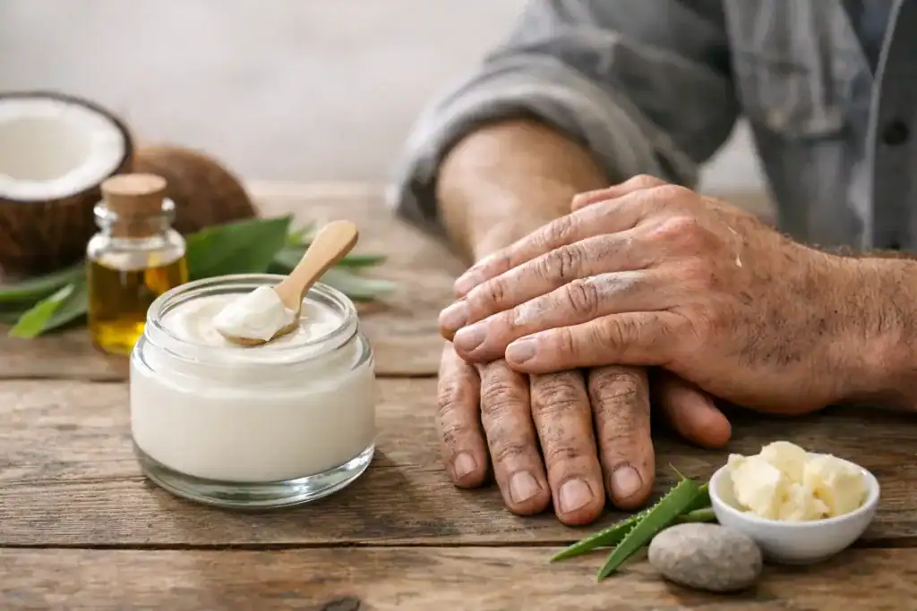 Natural Lotion for Working Hands Example